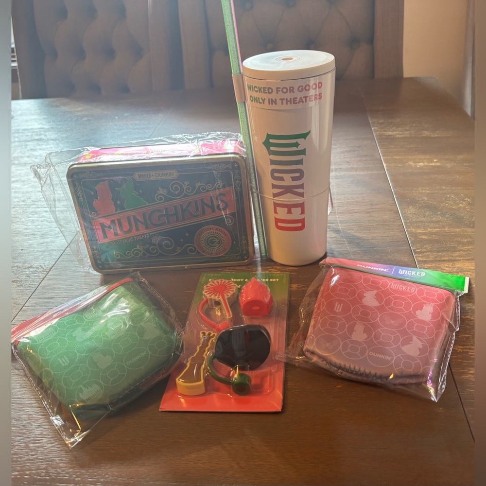 Complete Dunkin’/wicked for good collaboration bundle